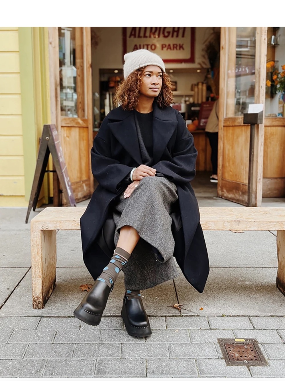 Tegan Clog in Moto Black - Picture 3 of 7